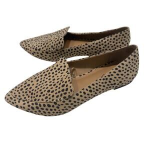 new Torrid 9.5WW Cheetah slip on flats faux suede shoes 3271